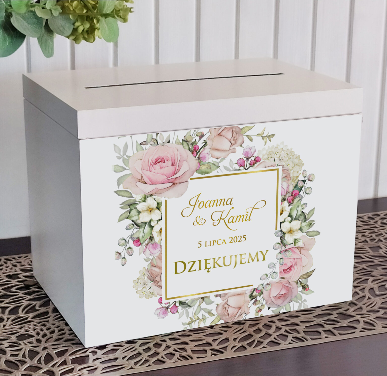 Pudełko na koperty ślubne